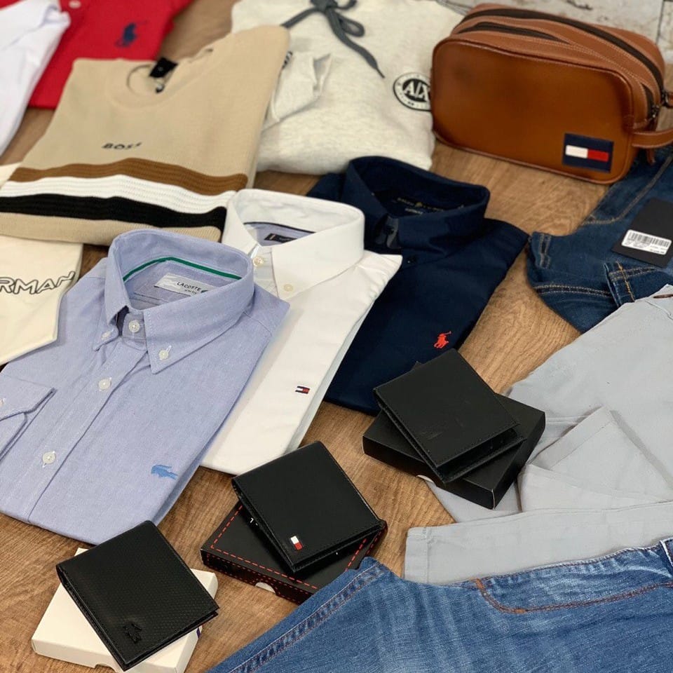 Peças masculinas disponíveis no atacado